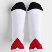 楽譜のハート、クルーソックス ソックス (上部)