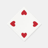 楽譜のハート，紙ナプキン スタンダードカクテルナプキン (角)