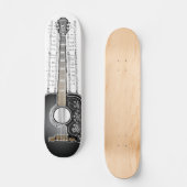 楽譜のヴィンテージのギター-スケートボード スケートボード (正面)