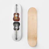 楽譜のヴィンテージのギター-スケートボード スケートボード (正面)