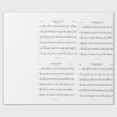 楽譜の包装紙 ラッピングペーパー (フラット)