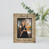 楽譜の卒業ありがとう – ポストカード (スタンド正面)