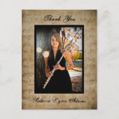 楽譜の卒業ありがとう – ポストカード (正面)
