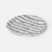 楽譜の記念日パーティー ペーパープレート (アングル)