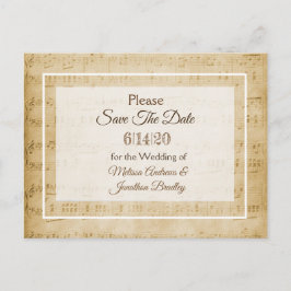 楽譜はがきを保存 案内ポストカード