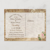 楽譜はがきを保存 案内ポストカード (裏面)