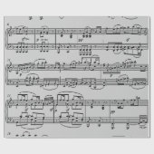 楽譜は白黒 ラッピングペーパー (フラット)