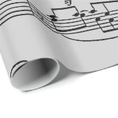 楽譜は白黒 ラッピングペーパー (ロールコーナー)