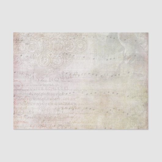 楽譜をヴィンテージスタイルの背景 薄葉紙 (正面)