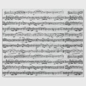 楽譜を樺の木ツリー ラッピングペーパー (フラット)