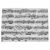 楽譜を樺の木ツリー ラージペーパーバッグ (正面)