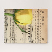 楽譜イエローローズ ジグソーパズル (横)