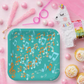 楽譜オレンジとブルース ペーパープレート (パーティー)