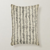 楽譜オンヴィンテージ紙 アクセントクッション (正面(垂直))