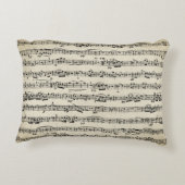 楽譜オンヴィンテージ紙 アクセントクッション (裏面)