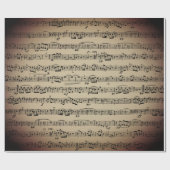 楽譜オンヴィンテージ紙 ラッピングペーパー (フラット)