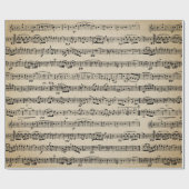 楽譜オン旧紙 ラッピングペーパー (フラット)