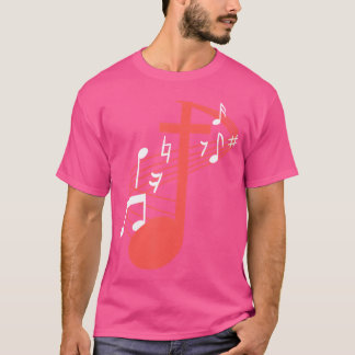 楽譜クロスキリスト・イエス・チャーチ・ミュージック・フライ Tシャツ