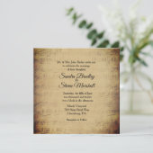 楽譜テーマ結婚式招待状 招待状 (スタンド正面)