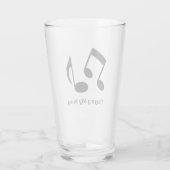 楽譜デザイン飲みガラス タンブラーグラス (裏面)