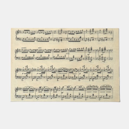 楽譜デザイン ドアマット (正面)