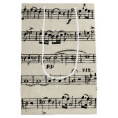 楽譜デザイン ミディアムペーパーバッグ (裏面)