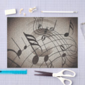 楽譜ノートミュージシャンの切り離し 薄葉紙 (クラフト)