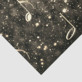 楽譜ノート金ゴールドブラックデコップページ 薄葉紙 (詳細)