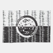 楽譜パーソナライズされたデザイン キッチンタオル (横)