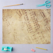 楽譜パーチメントの背景の切り離し 薄葉紙 (クラフト)