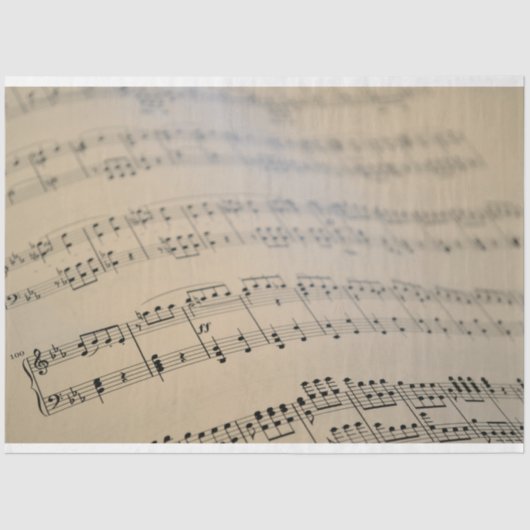 楽譜パーチメント背景2デコップページ 薄葉紙 (正面)