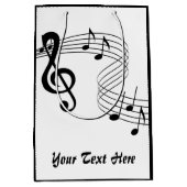 楽譜ミュージシャン媒体抱き枕 ミディアムペーパーバッグ (正面)