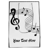 楽譜ミュージシャン媒体抱き枕 ミディアムペーパーバッグ (裏面)