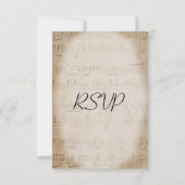 楽譜メニューRSVP 出欠カード (裏面)