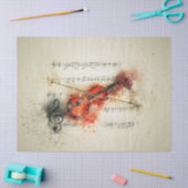 楽譜ヴァイオリンのデカップージティッシュペーパー 薄葉紙 (クラフト)