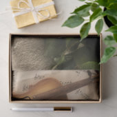 楽譜ヴァイオリン花ロマンチックなデコページ 薄葉紙 (ギフト)