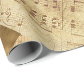 楽譜ヴィンテージシート音楽ギフト ラッピングペーパー (ロールコーナー)