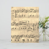 楽譜ヴィンテージパーチメントスクラップブック作り紙 (スタンド正面)