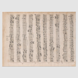 楽譜ヴィンテージ手書き角括弧の分離 薄葉紙