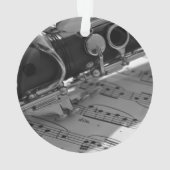 楽譜付きクラリネット オーナメント (裏面)