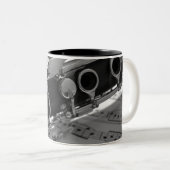 楽譜付きクラリネット ツートーンマグカップ (正面右)