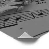 楽譜付きクラリネット ポスター (角)