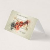 楽譜付きバイオリン (正面)