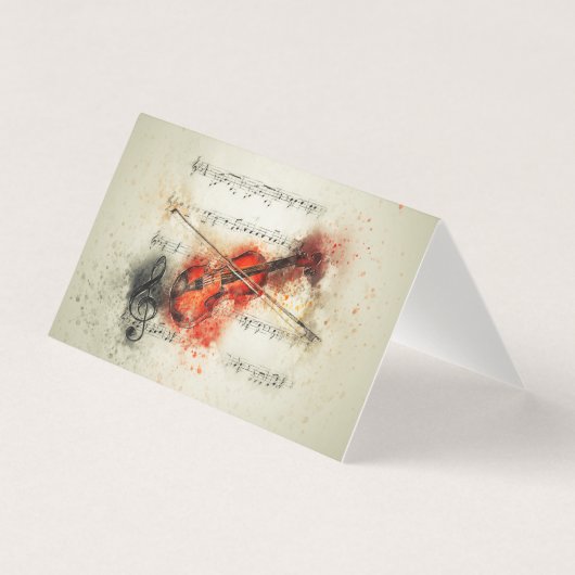 楽譜付きバイオリン (正面)