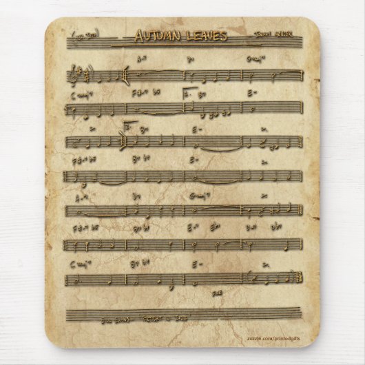楽譜愛好家のマウスパッド マウスパッド (正面)