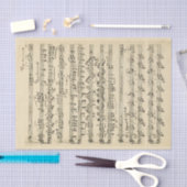 楽譜手書きヴィンテージパーチメント 薄葉紙 (クラフト)