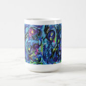 楽譜抽象芸術絵画アートのマグカップ コーヒーマグカップ (中央)