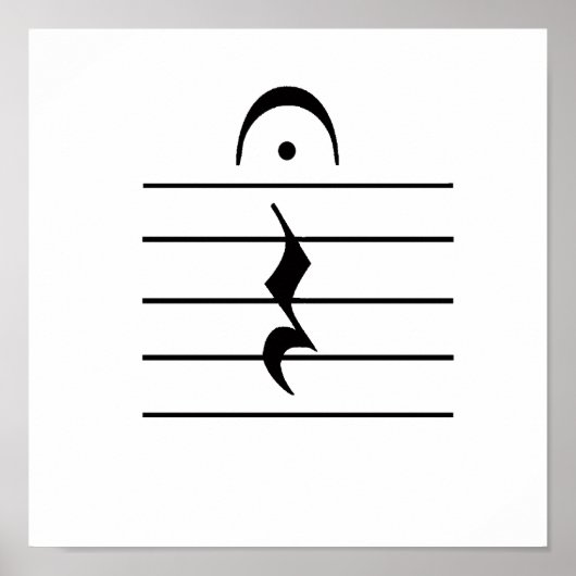 楽譜残り空白の ポスター (正面)