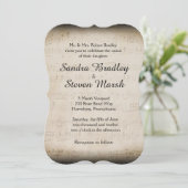 楽譜結婚式招待状 招待状 (スタンド正面)