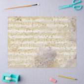 楽譜金ゴールドとシルバーヴィンテージの切り離し 薄葉紙 (クラフト)